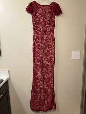 Windsor Burgundy Lace Maxi Dress